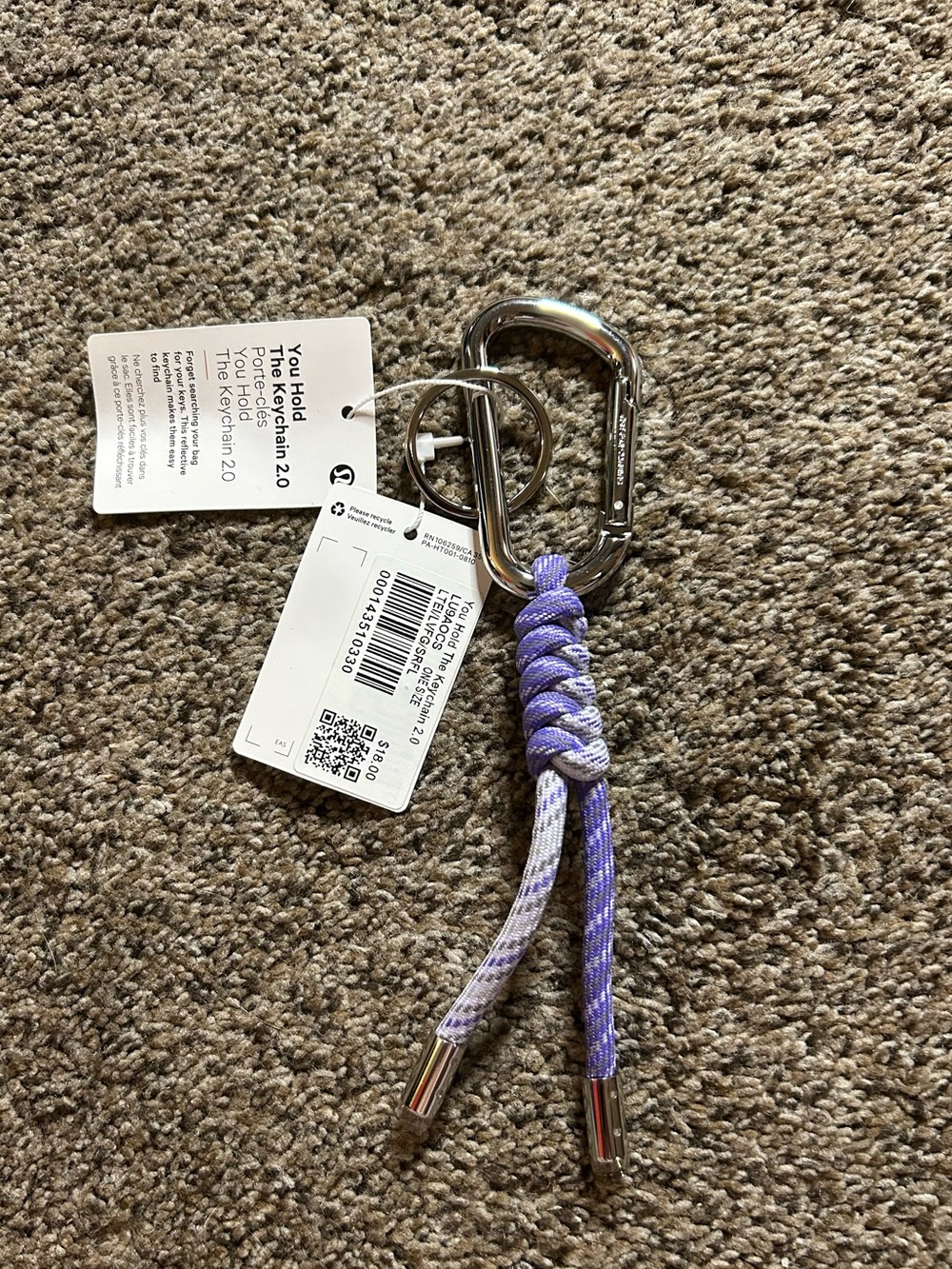 Lululemon keychain